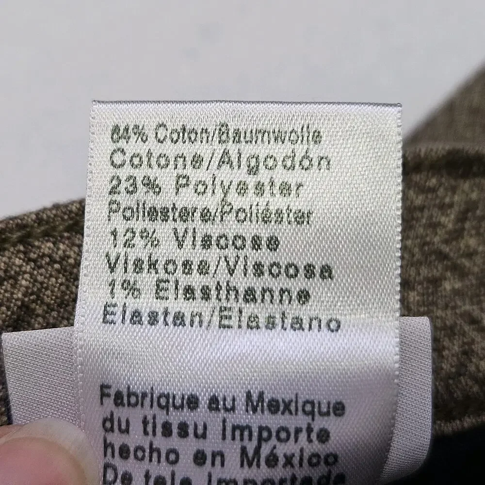 AG Jamison Herringbone Trouser Mens 31x32 Skinny Chino Brown Adriano Goldschmied